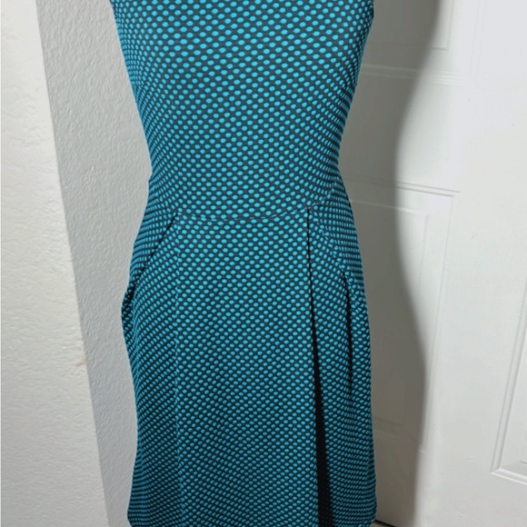 41 Hawthorn Blue and Black Patterned Midi Dress - Picture 2 of 7